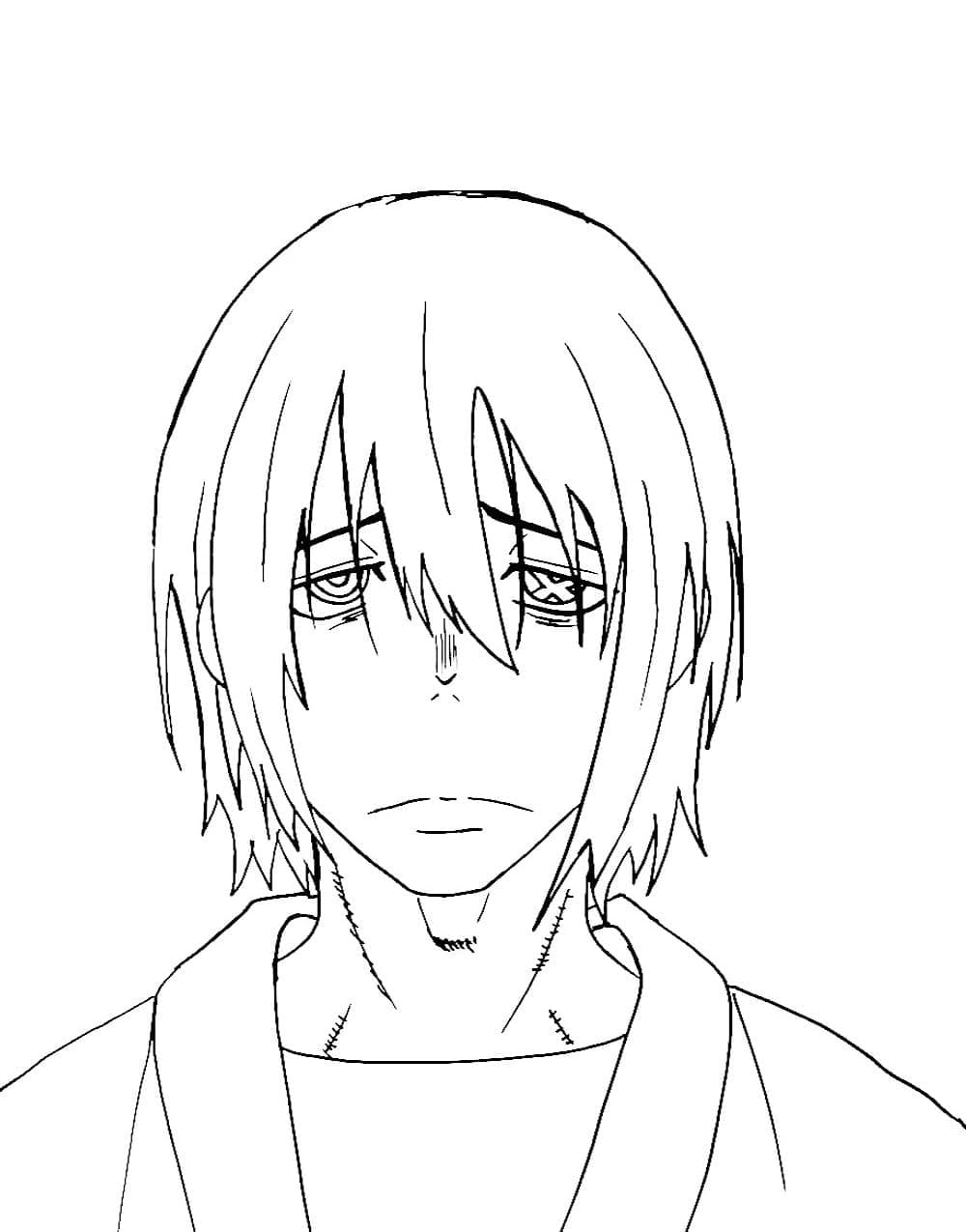 Coloriage Benimaru de Fire Force