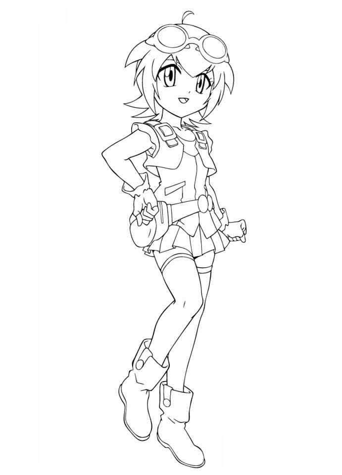 Coloriage Beyblade Mariah