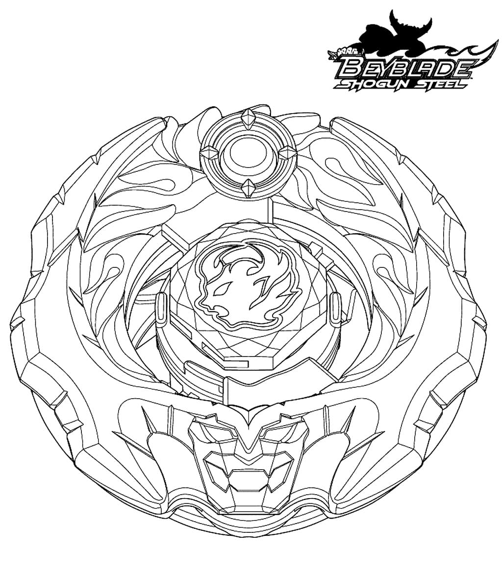 Coloriage Beyblade Samurai Ifraid