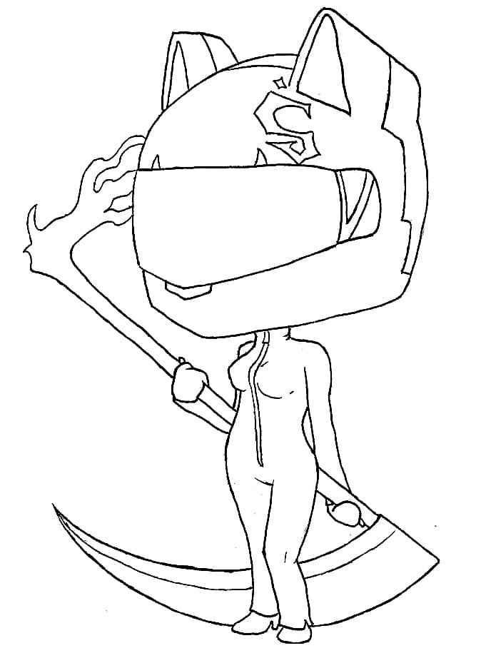 Coloriage Chibi Celty Sturluson