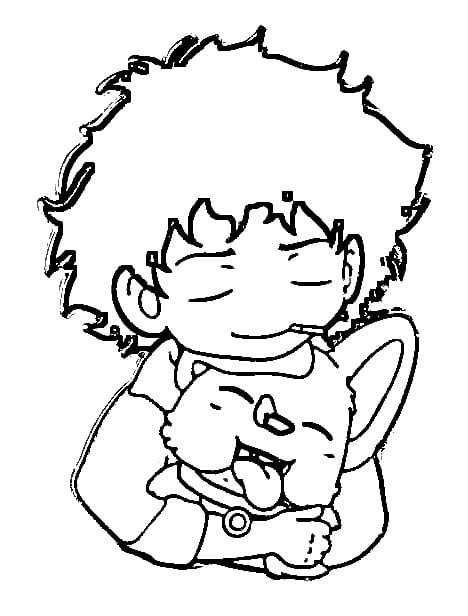 Coloriage Chibi Spike Spiegel