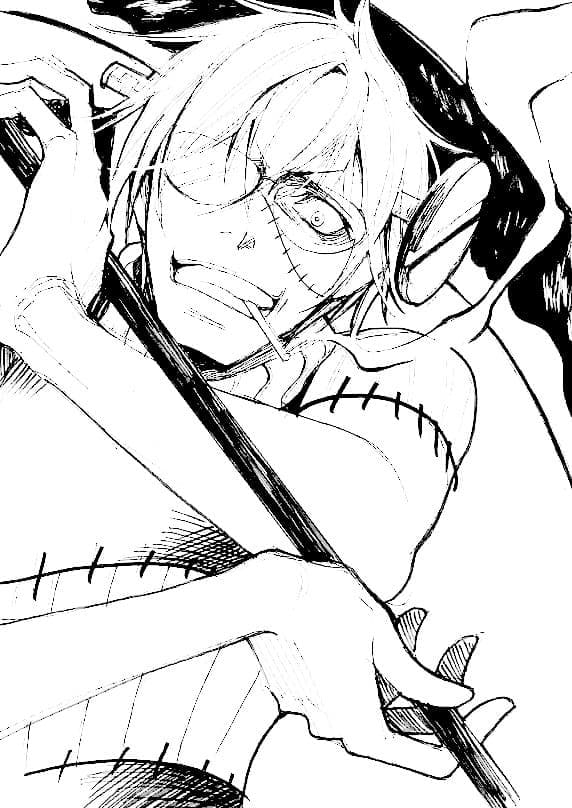 Coloriage Franken Stein dans Soul Eater