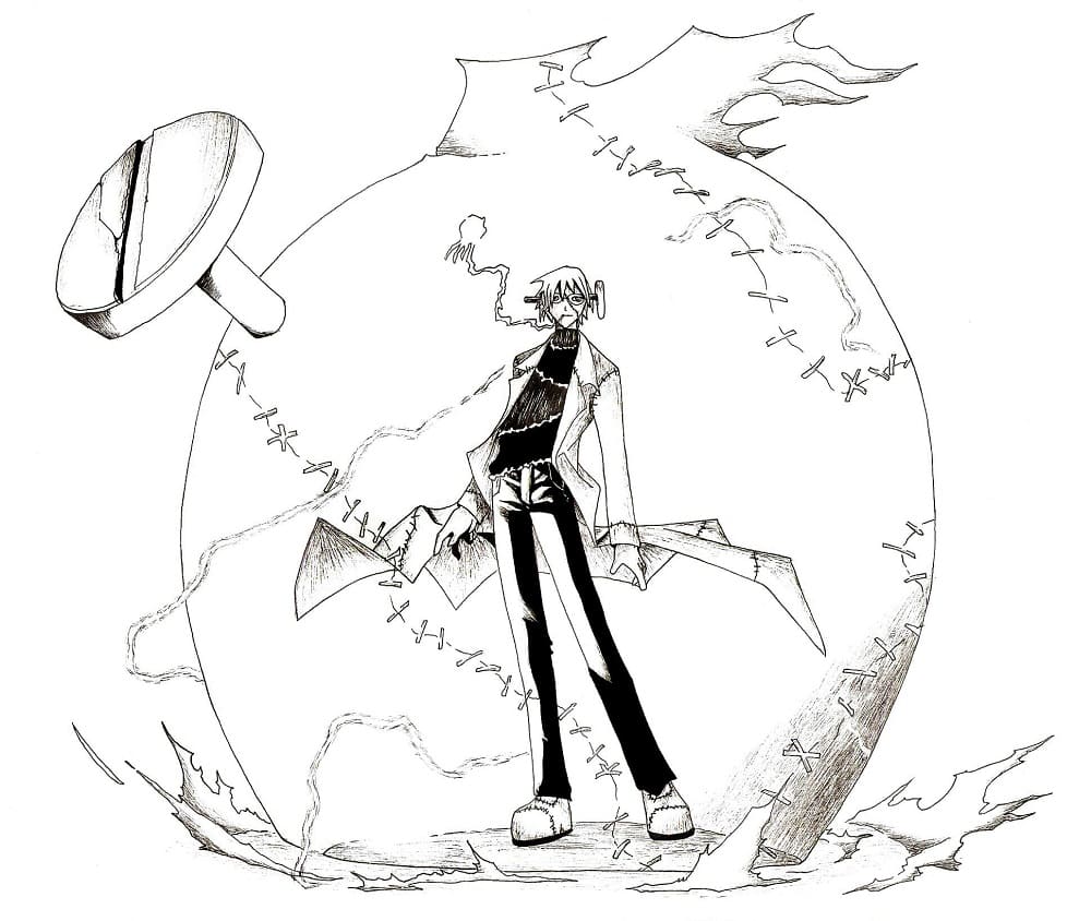 Coloriage Franken Stein de Soul Eater