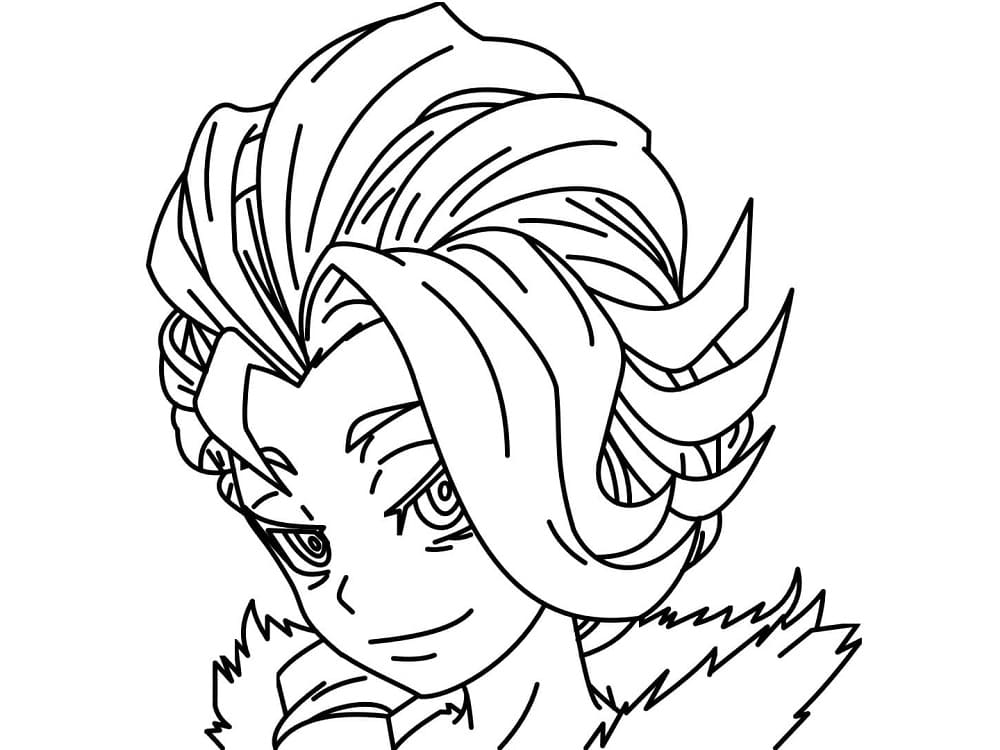 Coloriage Gwyn Ronny de Beyblade