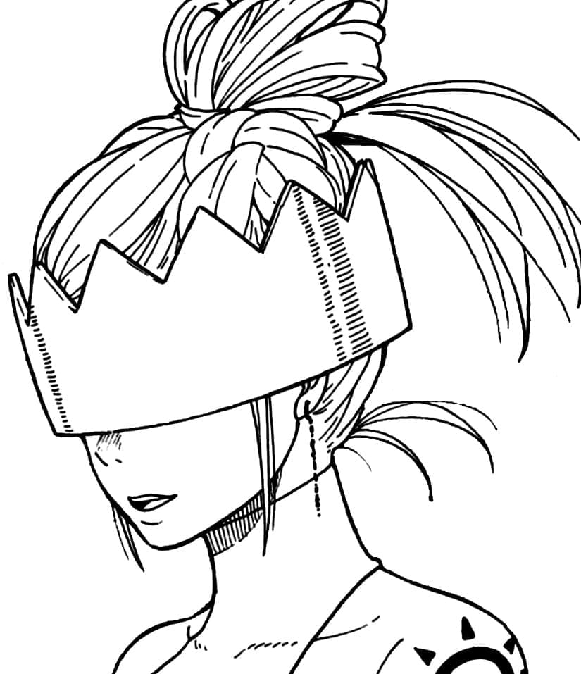 Coloriage Haumea Fire Force