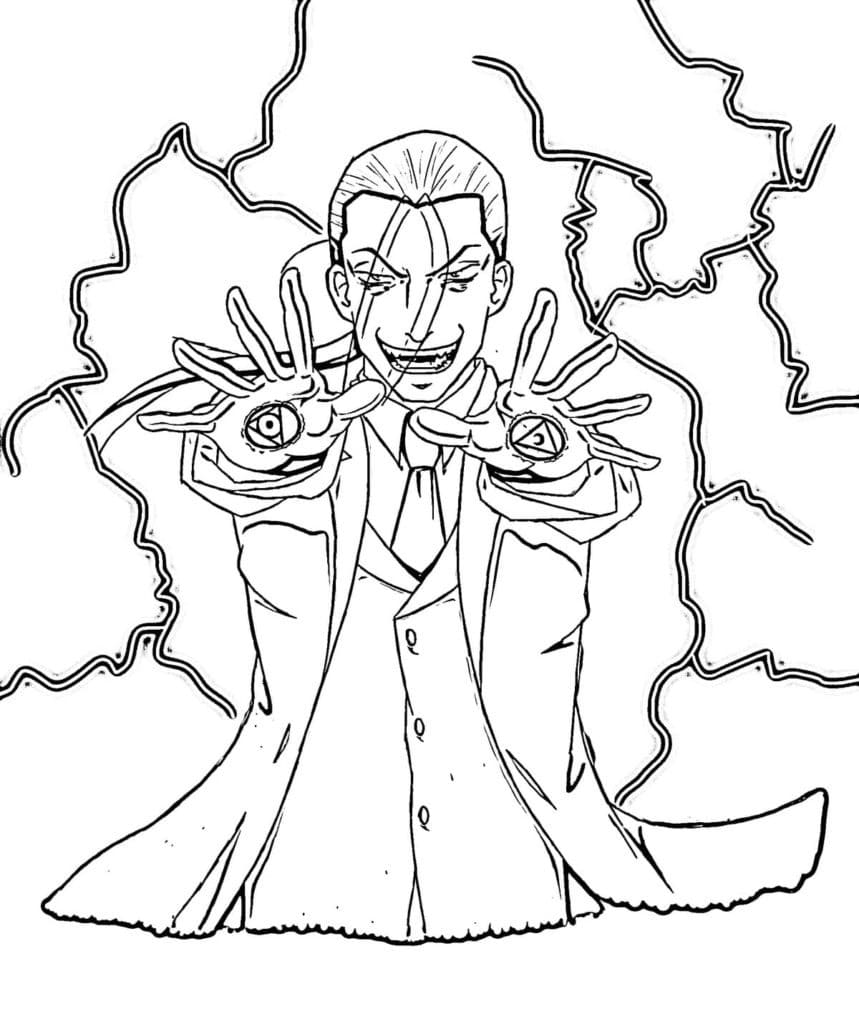 Coloriage Hiromu Arakawa de Fullmetal Alchemist