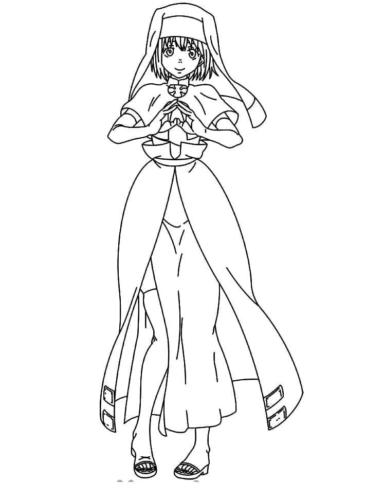 Coloriage Iris Fire Force