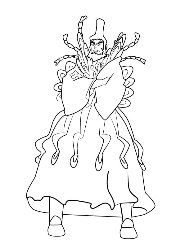 Coloriage Jiro Suzaku de Kill la Kill