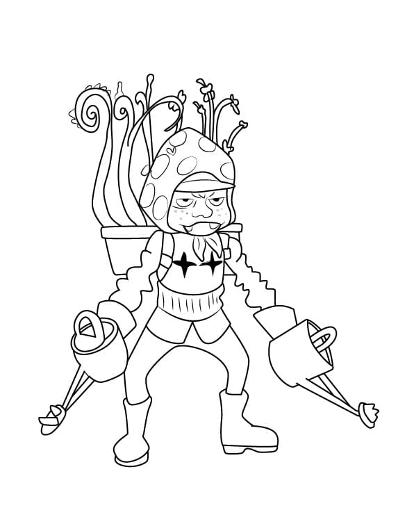 Coloriage Kusatao Uwabami de Kill la Kill