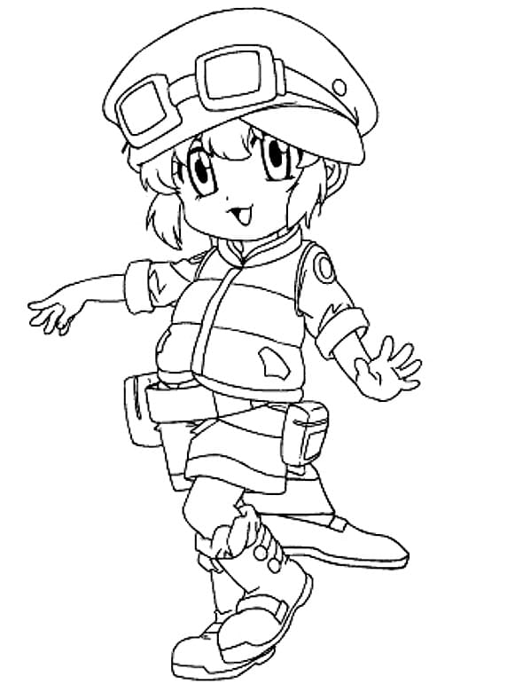 Coloriage Maru de Beyblade