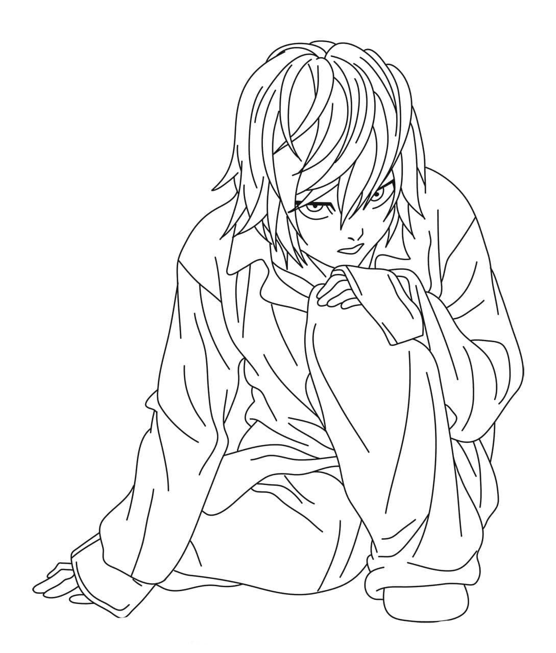 Coloriage Near de Anime Death Note