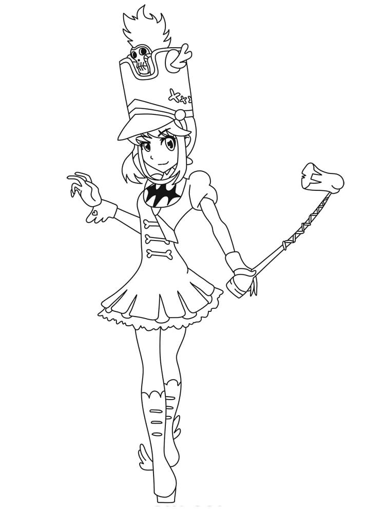 Coloriage onon Jakuzure de Kill La Kill