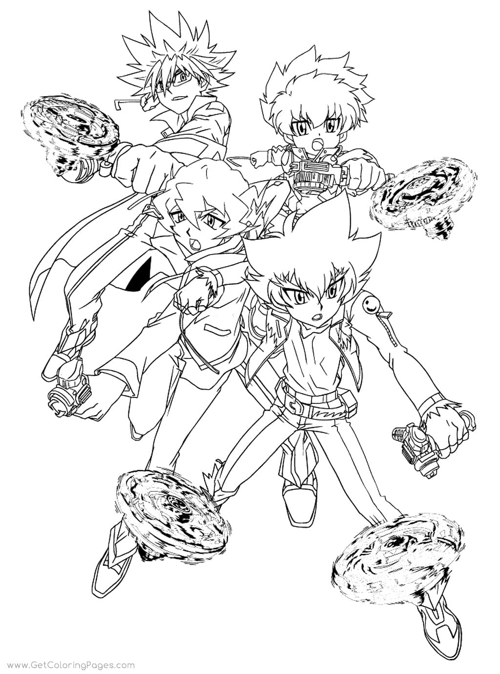 Coloriage Personnages Beyblade