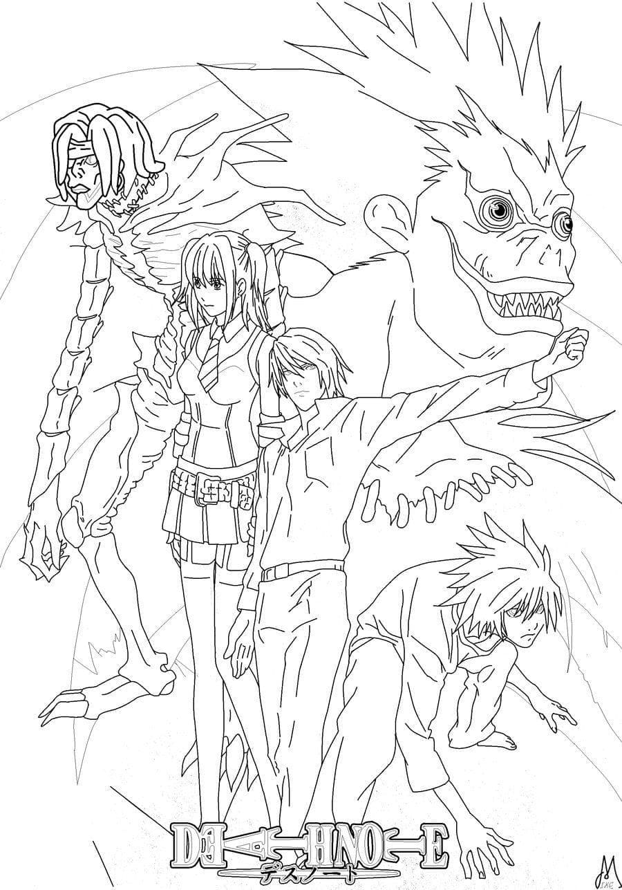 Coloriage Death Note