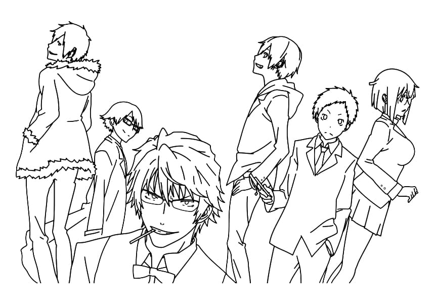 Coloriage Durarara