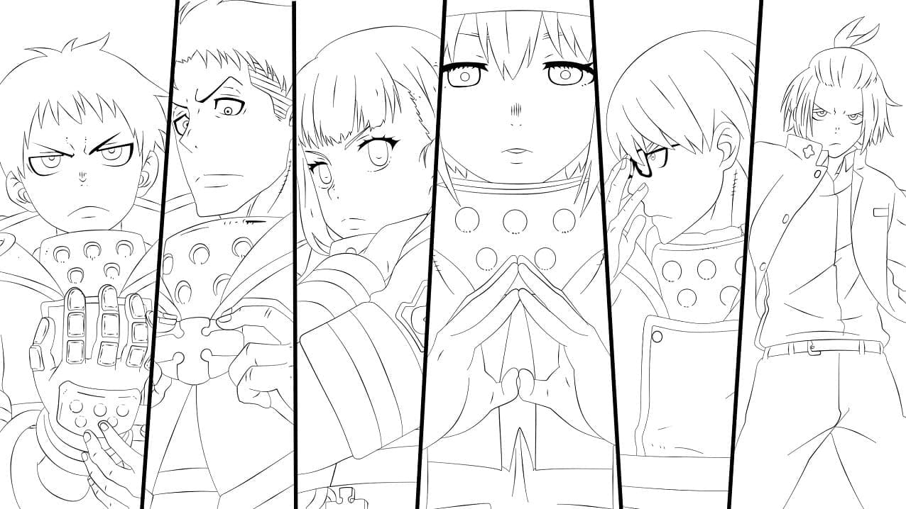 Coloriage Fire Force