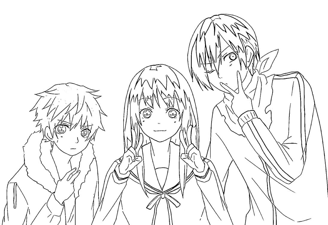 Coloriage Personnages de Noragami