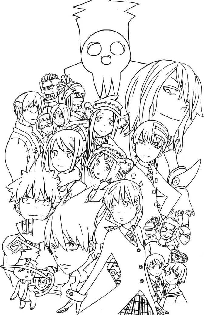 Coloriage Soul Eater