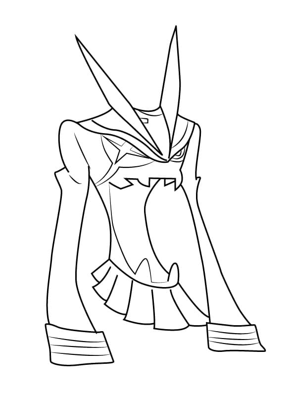Coloriage Senketsu de Kill la Kill
