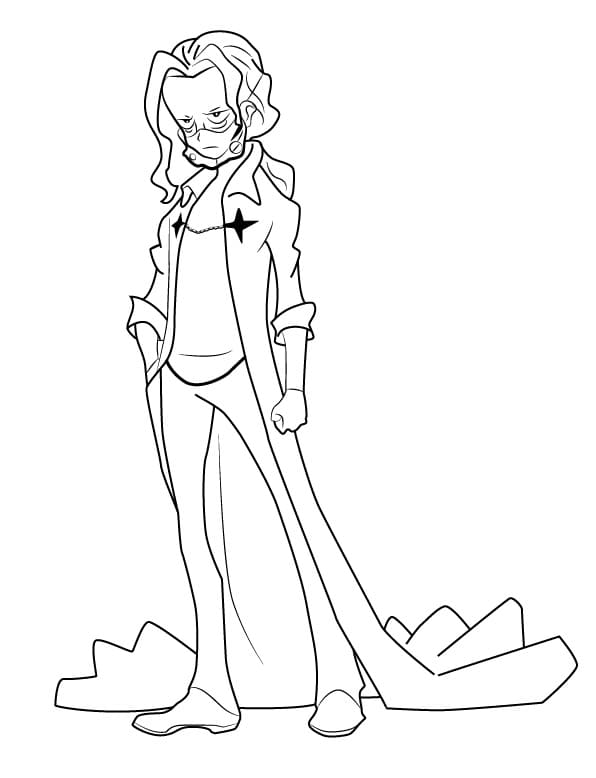 Coloriage Shiro Iori de Kill la Kill
