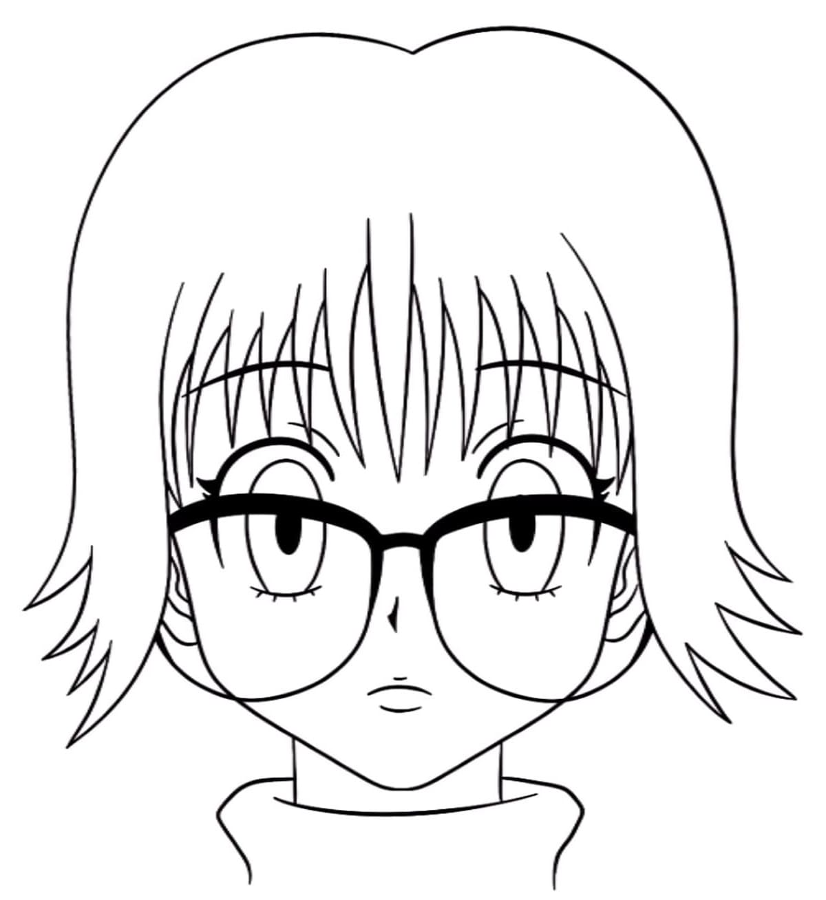 Coloriage Shizuku Murasaki Tête