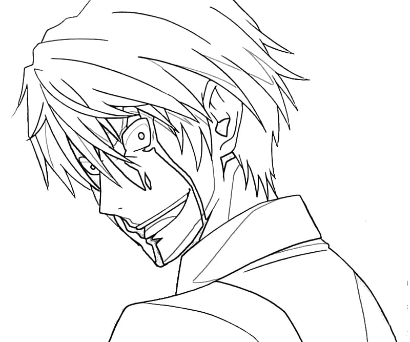 Coloriage Shizuo de Durarara