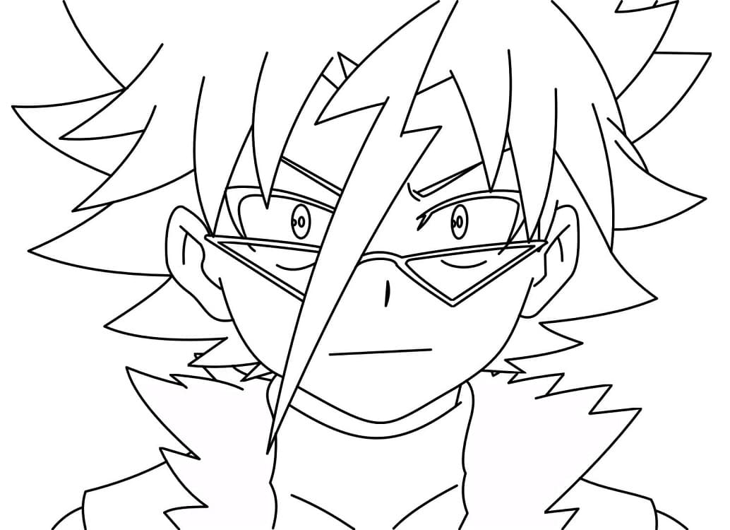 Coloriage Silas Karlisle de Beyblade