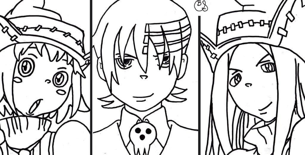 Coloriage Soul Eater 1