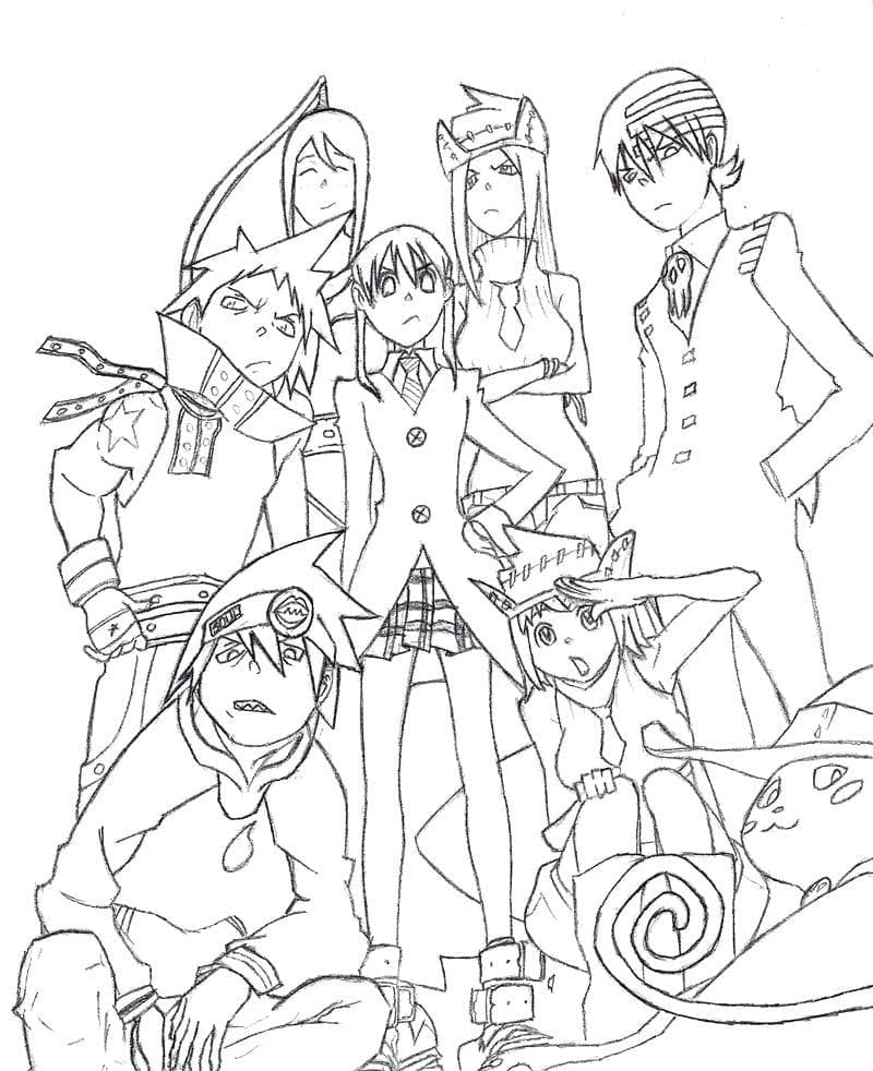 Coloriage Soul Eater 3