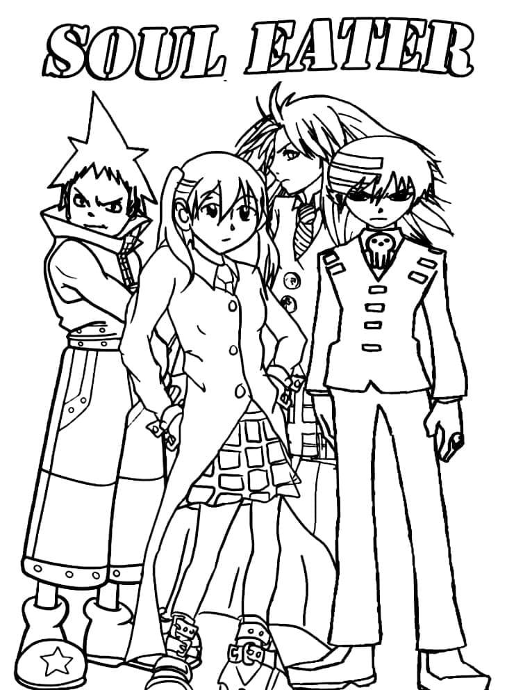 Coloriage Soul Eater 4