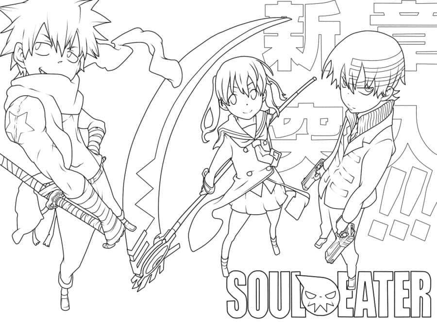 Coloriage Soul Eater 7