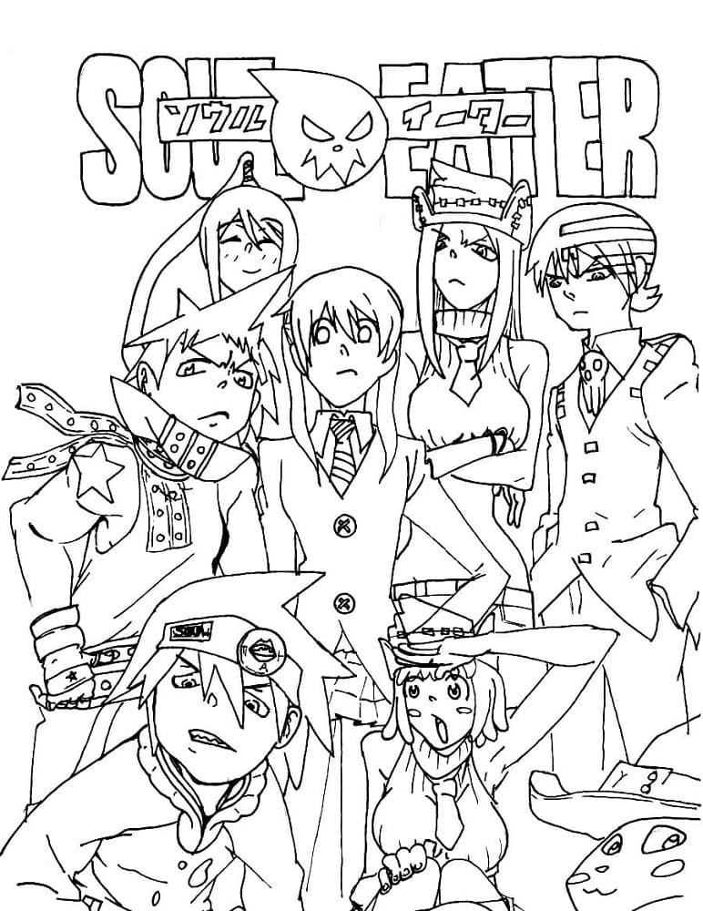Coloriage Soul Eater Anime