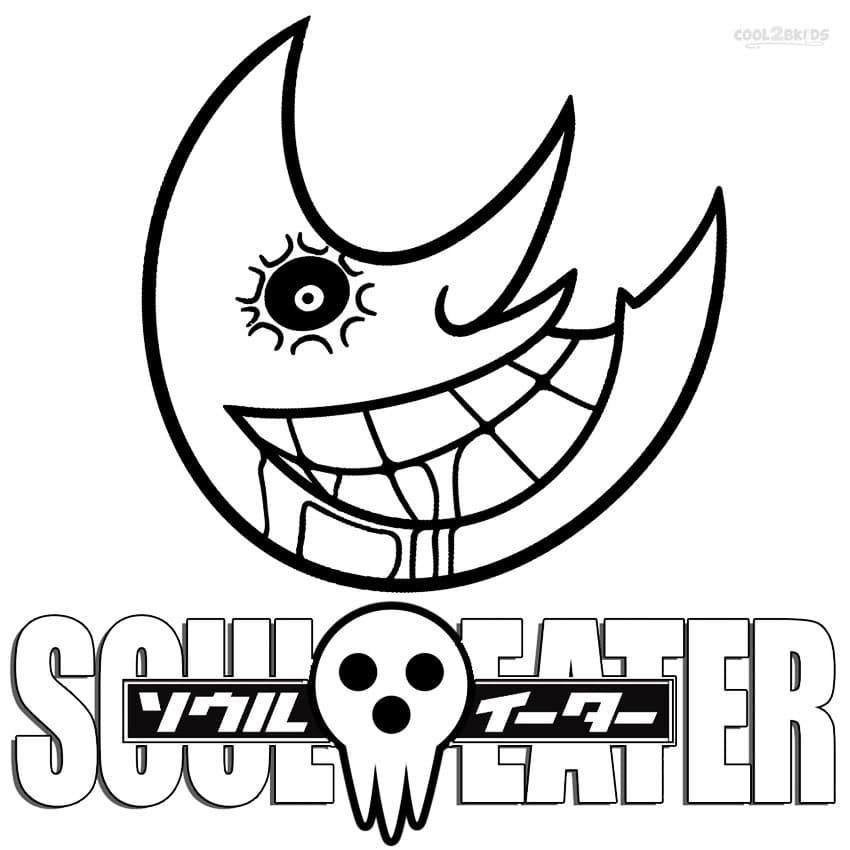 Coloriage Soul Eater Anime Logo