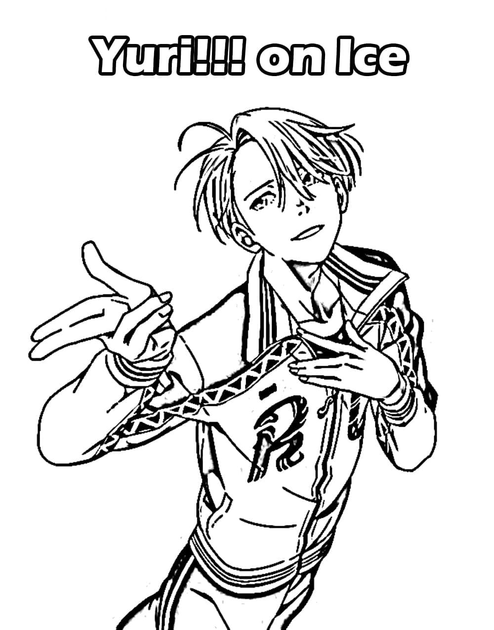 Coloriage Victor Nikiforov De Youri Sur Glace