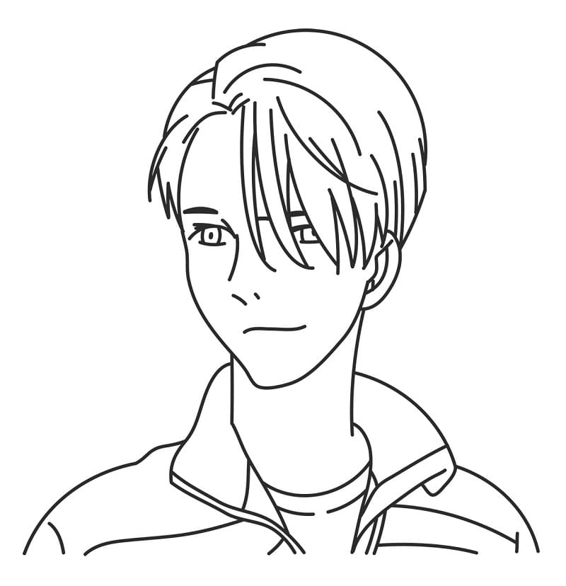 Coloriage Visage De Viktor