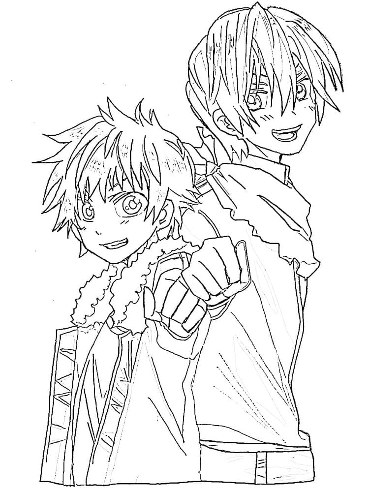 Coloriage Yukine avec Yato