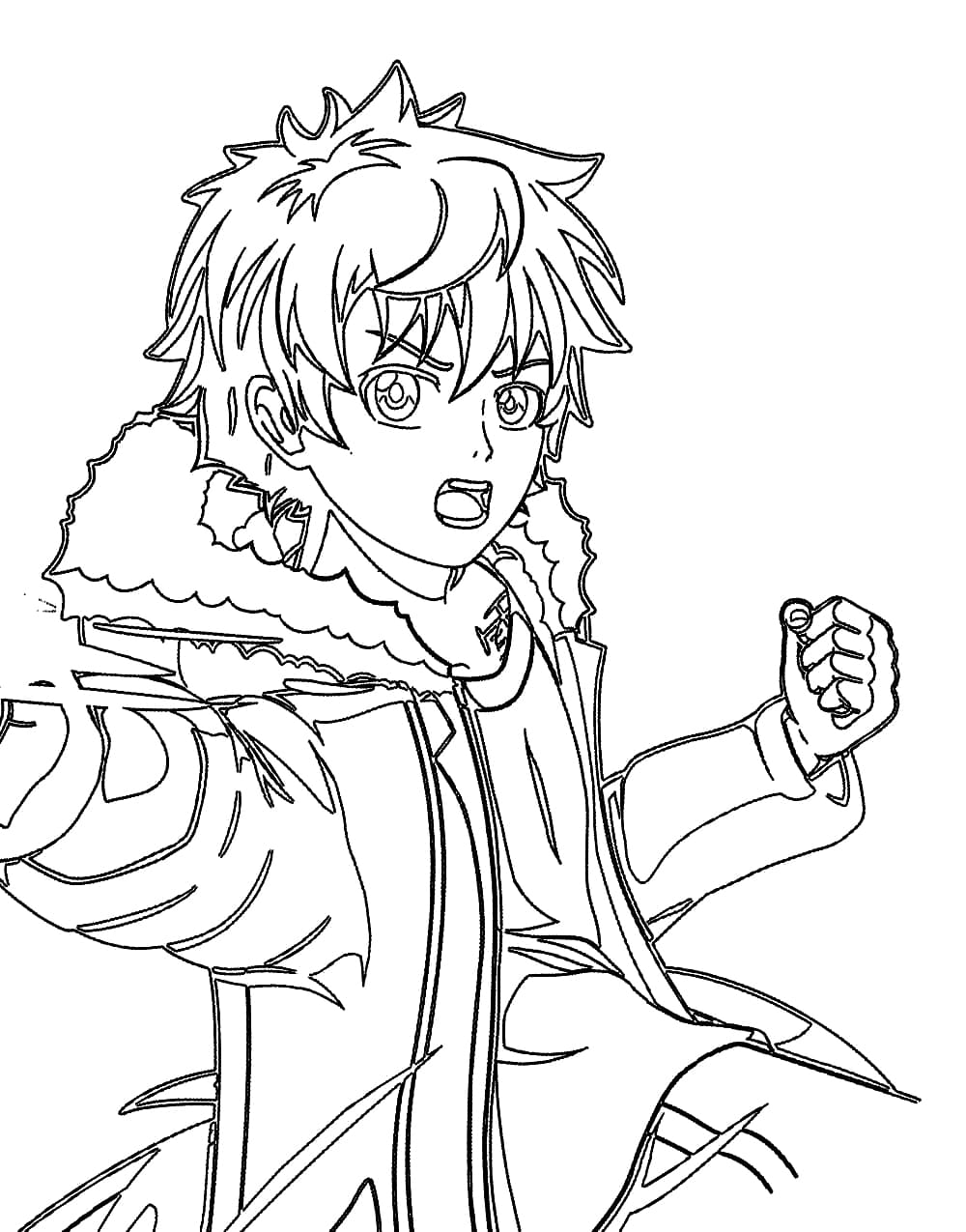 Coloriage Yukine Noragami