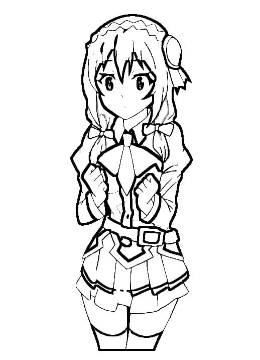 Coloriage Yunyun de Konosuba