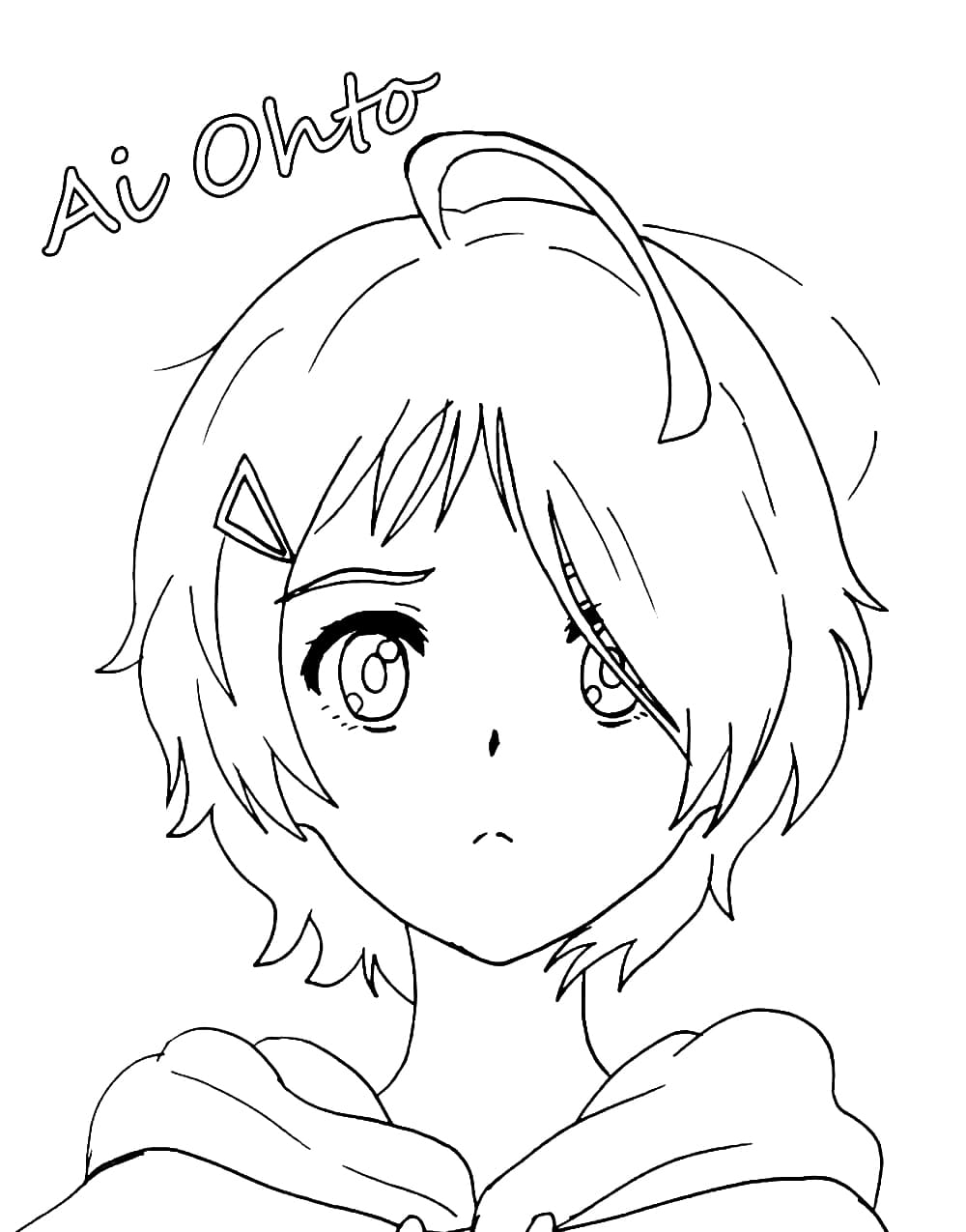 Coloriage Ai Ohto Wonder Egg Priority