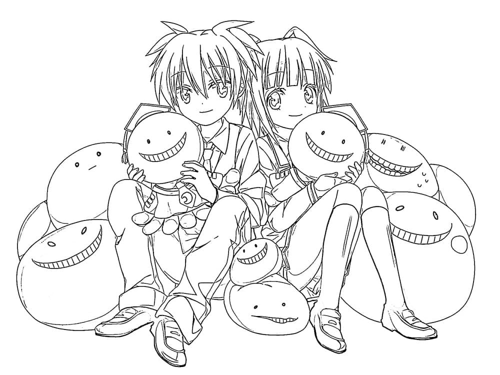 Coloriage Anime Assassination Classroom
