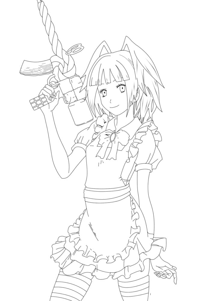 Coloriage Assassination Classroom Kayano Kaede