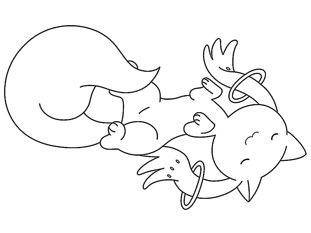 Coloriage Drôle de Kyubey