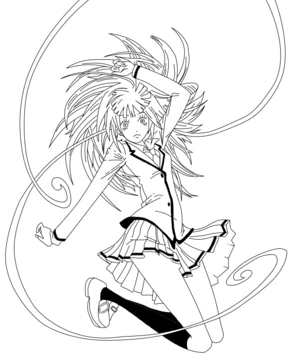 Coloriage Kaede Kayano Assassination Classroom