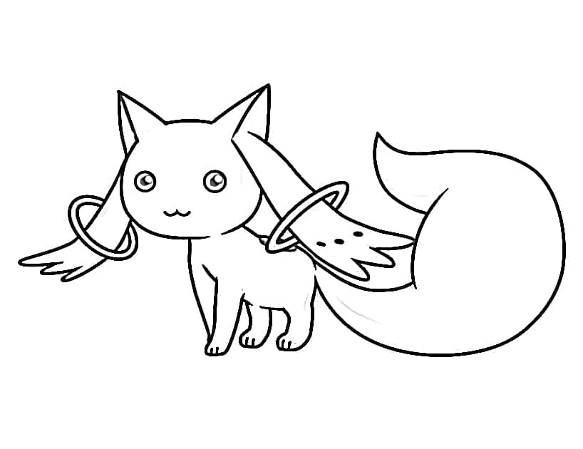 Coloriage Petit Kyubey