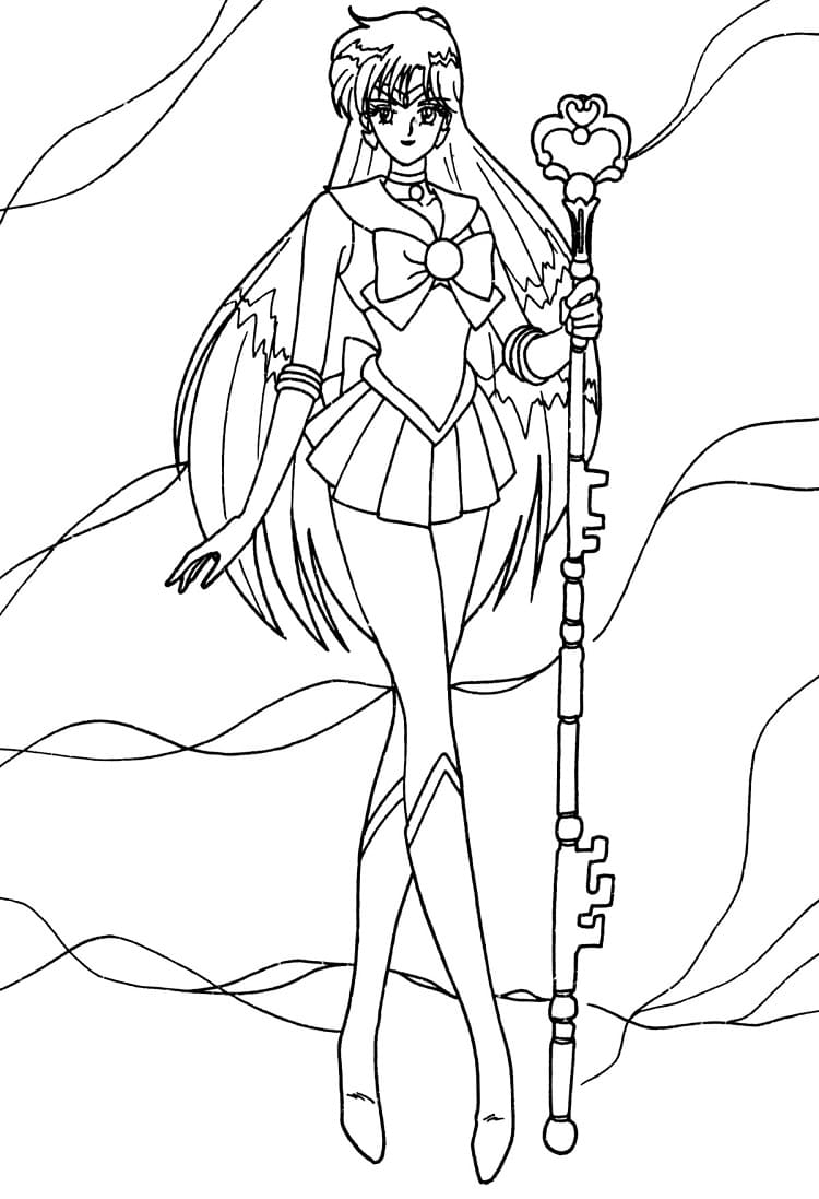 Coloriage Cool Sailor Pluto