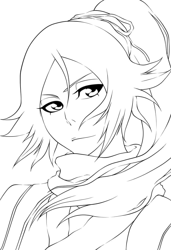 Coloriage Cool Yoruichi