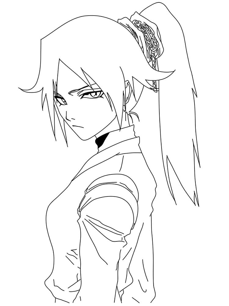 Coloriage Yoruichi Shihouin