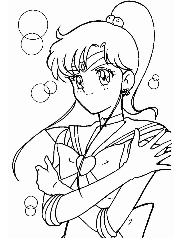 Coloriage Génial Sailor Jupiter