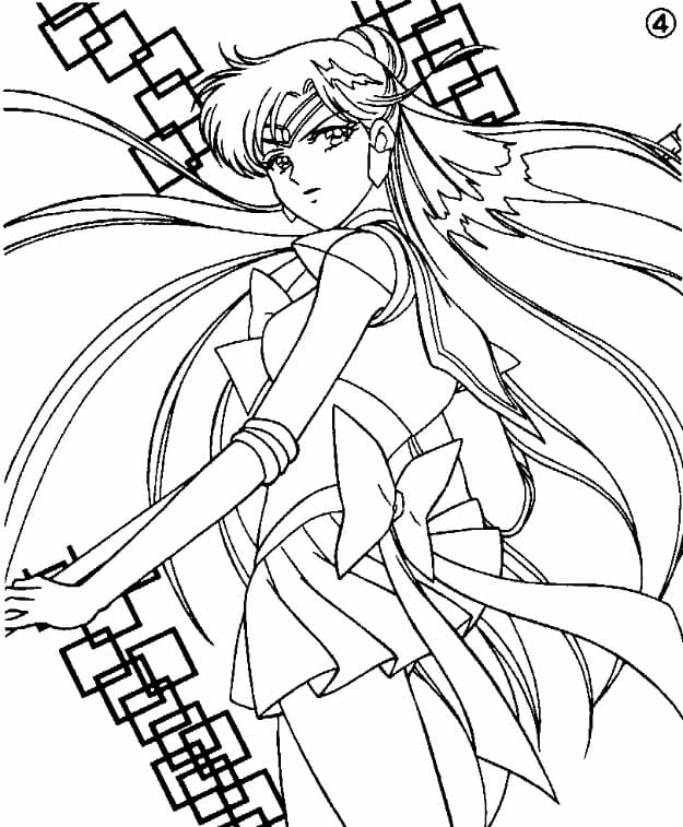 Coloriage Géniale Sailor Pluto