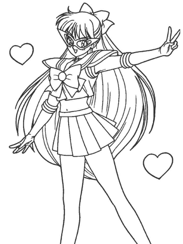 Coloriage Géniale Sailor Venus